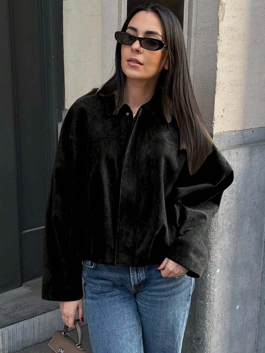 Isabella | Vintage suède jas