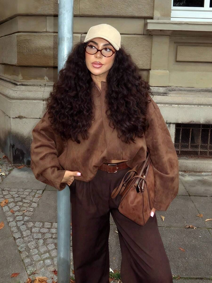 Isabella | Vintage suède jas