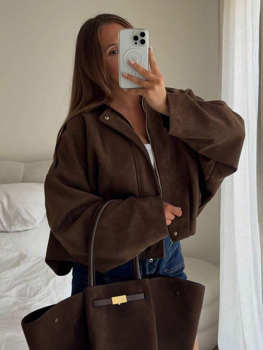 Isabella | Vintage suède jas