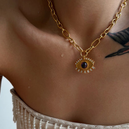 Gelukkige oog ketting