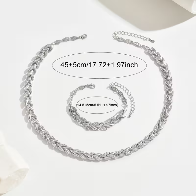 Elegante vissenstaart sieradenset