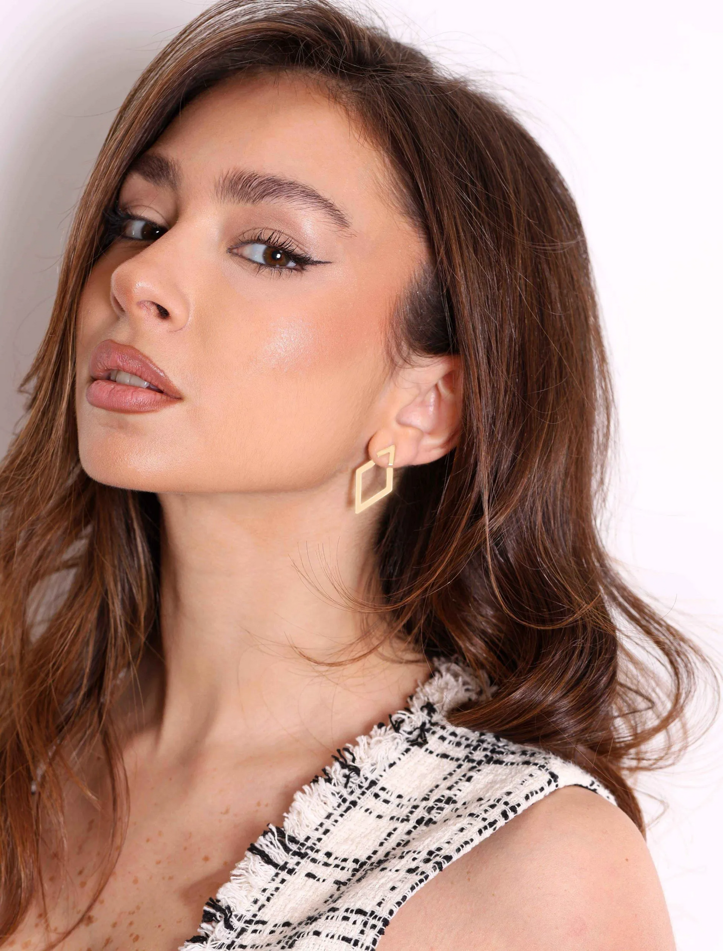 Zavina | Geometrische Stud Oorbellen