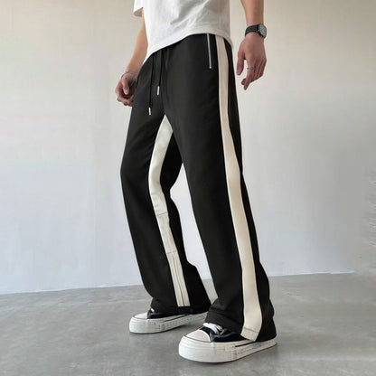 Relaxed fit gestreepte joggingbroek