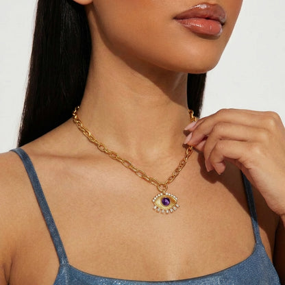 Gelukkige oog ketting